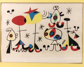 "Snob Party At The Princess's" Silkscreen Print By Joan Miro