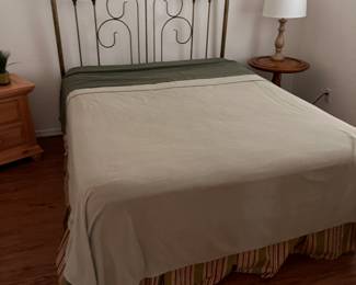 Queen bed mattress, box spring, head board