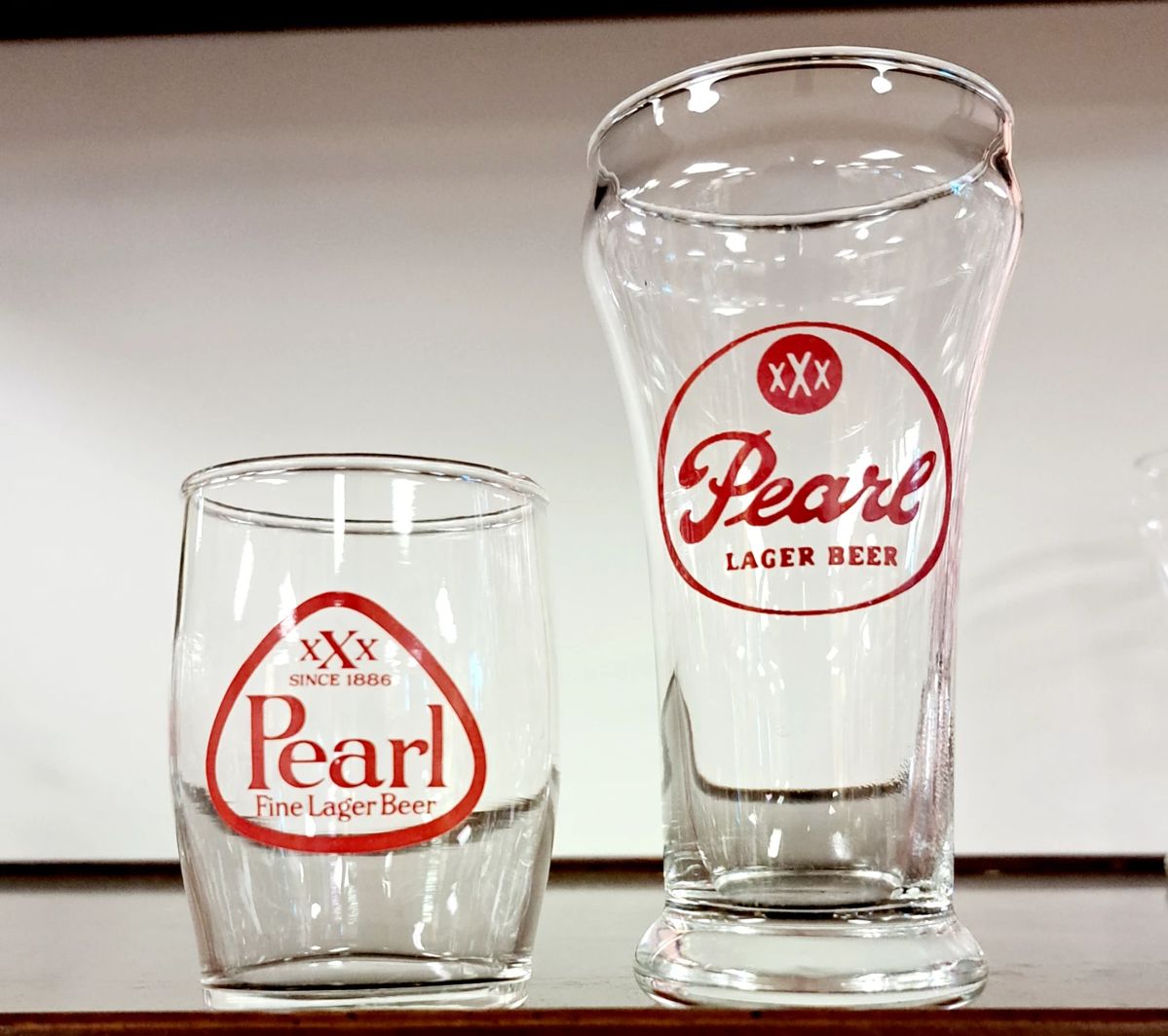 Pearl Beer glasses