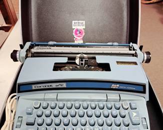 Mid Century items.  Smith-Corona "Coronet Super 12" Electric typewriter 
