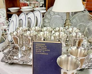 Much Silver-plated, sterling and pewter items
