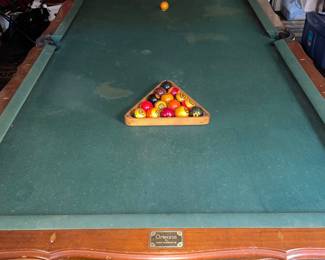 Gorgeous antique Brunswick new orleans pool table 