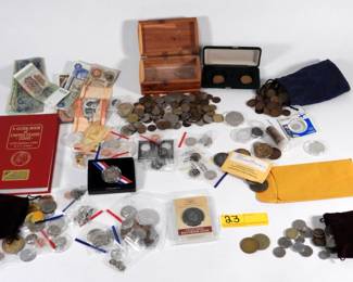 23:US & Foreign coin and token collection