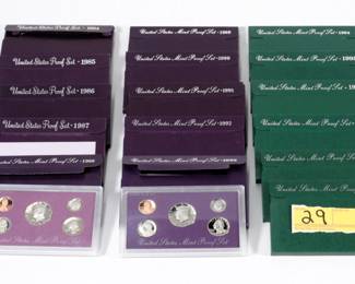 29:16 US Coin proof sets 1984-1998(2)