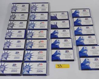 33:25 US Coin Proof & Quarter sets