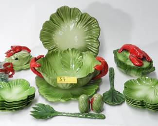 57:Brad Keeler ceramic lobster kitchenwares