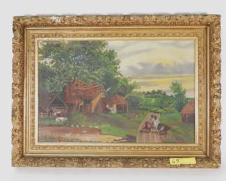 65:19C Folk art painting