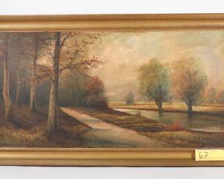 67:19C. O/C Landscape painting