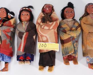 100:Skookum doll collection