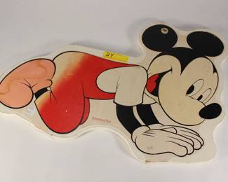 24:Micky Mouse lithograph board