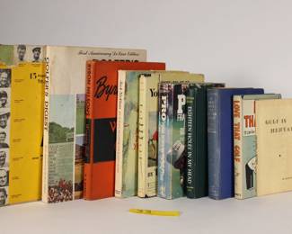 33:Group  Vintage golfing books