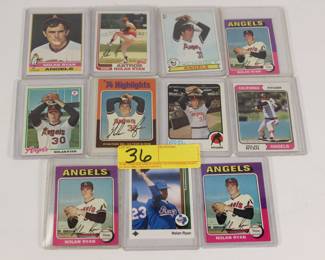 36:Vintage Nolan Ryan baseball cards