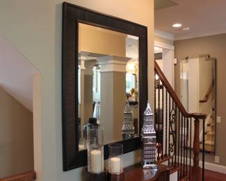 Arhaus Espresso Beveled Mirror 47” X 38”