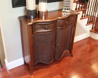 Hooker Hammered Bronze Console 36” W X 34” H X 31” D