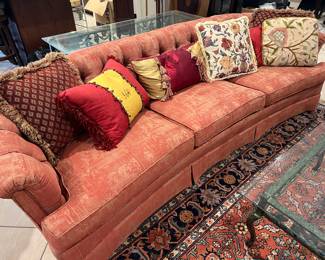 Custom sofa by Thayer Upholstery. 