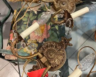 Antique Brass Sconces