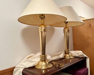 Heavy Brass Lamps