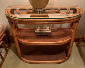 "Brown-Jordan" bamboo/rattan - Set of 12 pieces