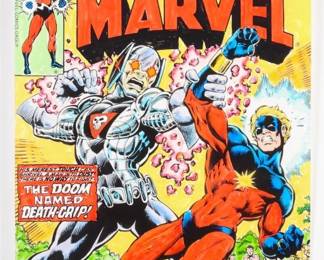 6:Marvel Comics Captain Marvel #55 Cover Color Guide