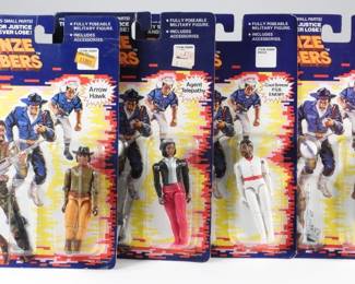 44:4PC 1988 Olmec Bronze Bombers MOSC Figure Group