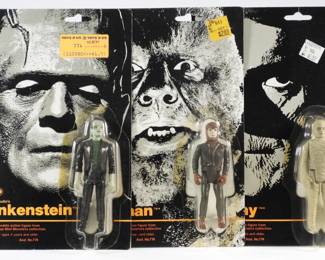 55:3PC 1980 Remco Frankenstein Mummy Wolfman MOSC