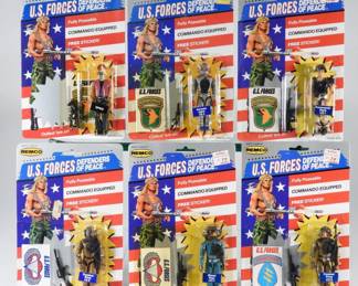 86: 6PC 1986 Remco US Forces MOSC Figure Group