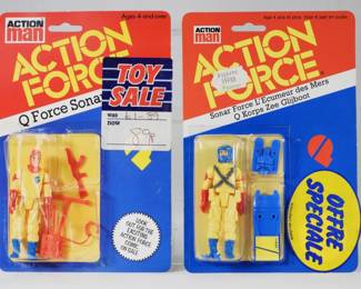 97:2PC Palitoy Action Man AF Q-Force MOSC Toy Group
