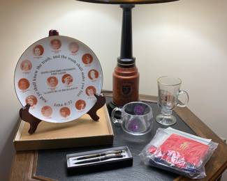 Lipscomb University items including lamp