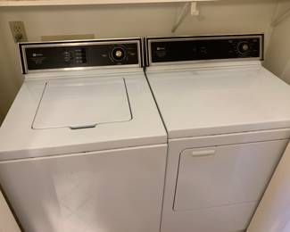 older model washer and dryer Maytag but very clean