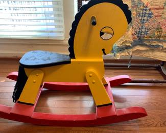 vintage 1960s rocking horse