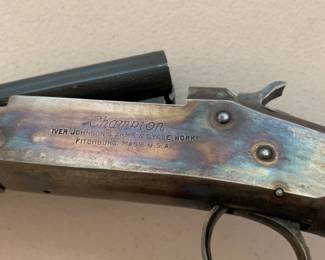 Champion Iver Johnson rifle Fitchburg, Mass
Rather than a 22, it might be a single shot 20 gauge….