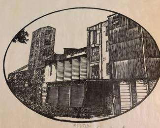 Jack Daniel's distillery print