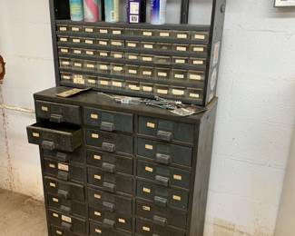 storage cabinet and tools