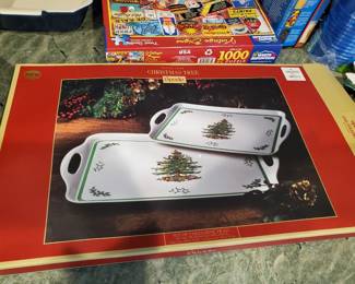 Spode Christmas platters