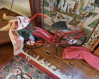 Metal bike accent piece