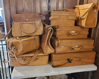 ***Some have sold***Beautiful Hartman Leather top-of-the-line luggage pieces