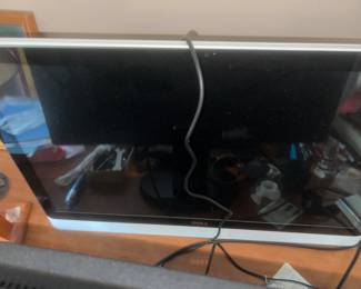 a few computer screens