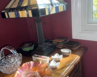 Lovely things.. lamp has a broken panel