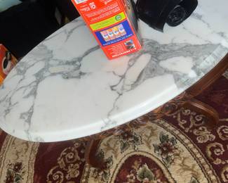 little marble topped table