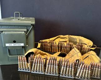 British .303 Bandoliers W Live Ammo
