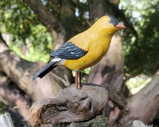 HandCarved Goldfinch By Brad Wiley