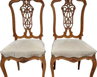2 Louis XV Style Side Chairs