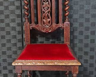 19th Century French Renaissance Chair with Grapevine Motif
