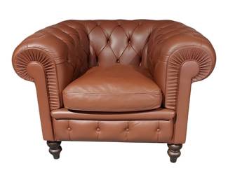 Beautiful Poltrana Frau Chester Armchair in Brown Leather