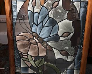STAINED GLASS WINDOW BUTTERFLY
