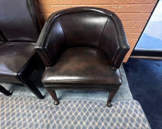 2ND VIEW OF BARREL BACK CHAIR