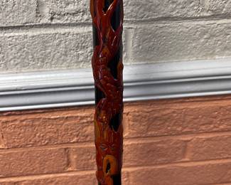 CLOSEUP OF WALKING CANE