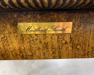 LABEL ON ORNATE TABLE
