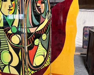 PAINTED FOLDING SCREEN