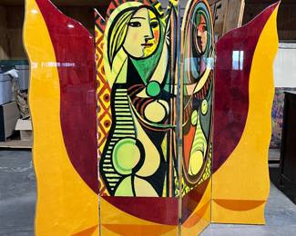 #2 VIEW OF PAINTED FOLDING SCREEN